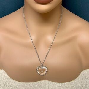 ♥️ Hallmark - Crystal Floating Heart Necklace